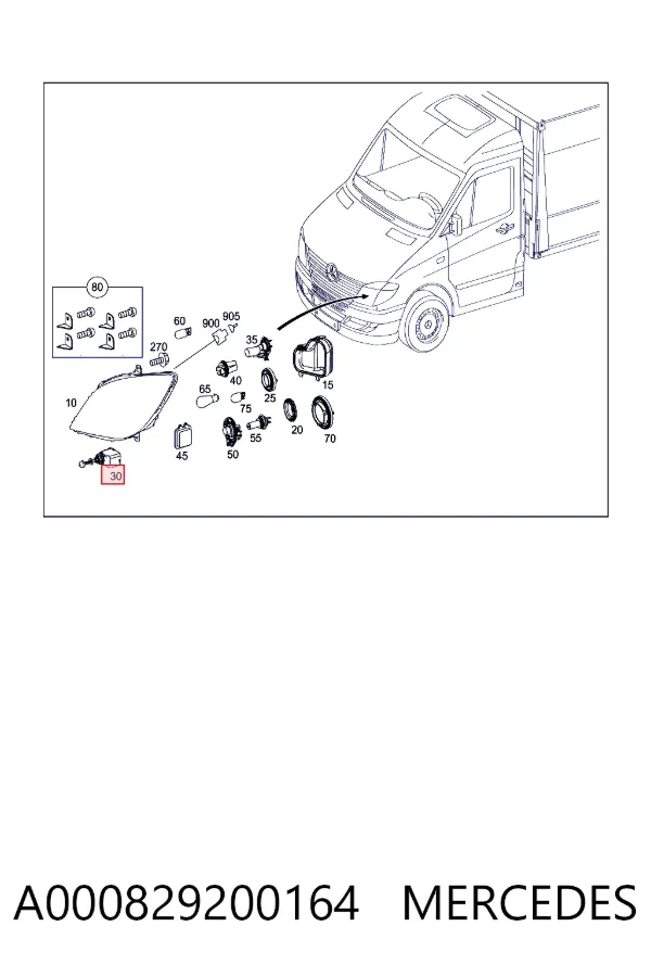 Гідрокоректор фар Mercedes A0008292001