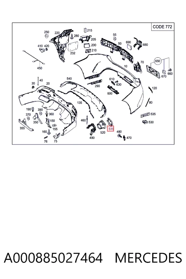 Купити A0008850274 Mercedes 