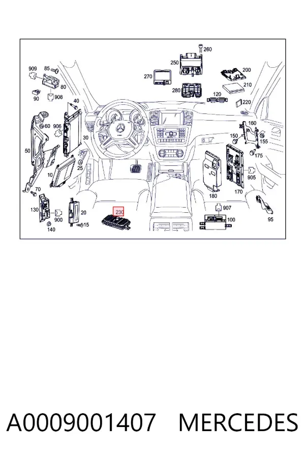  A0009001407 Mercedes
