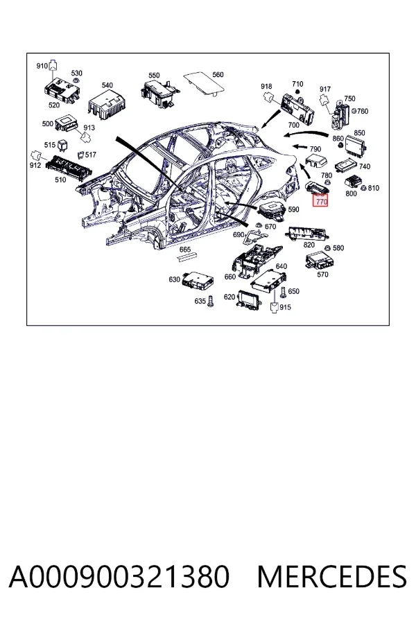 A0009003213 Mercedes 