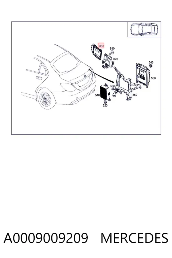 Блок управління AD BLUE A0009009209 Mercedes