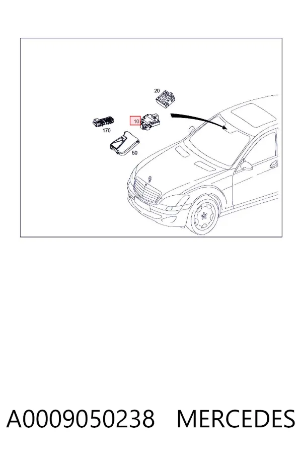 Модуль керування камерою A0009050238 Mercedes