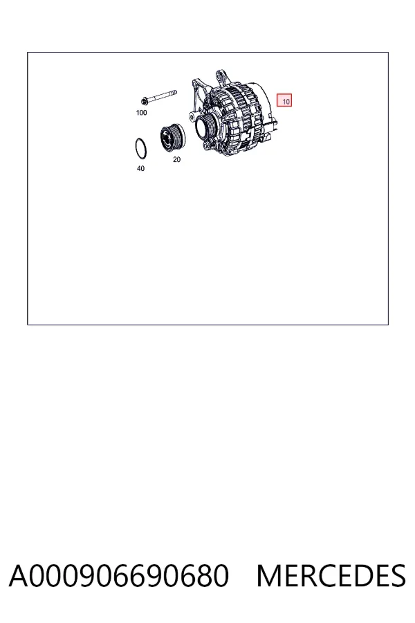 A0009066906 Mercedes Авто генератор