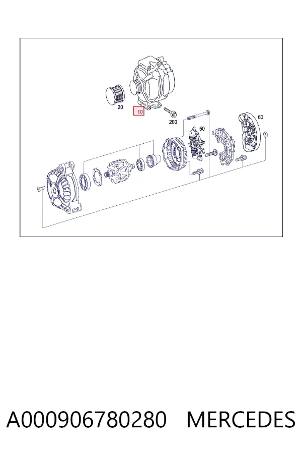 A0009067802 Mercedes Авто генератор