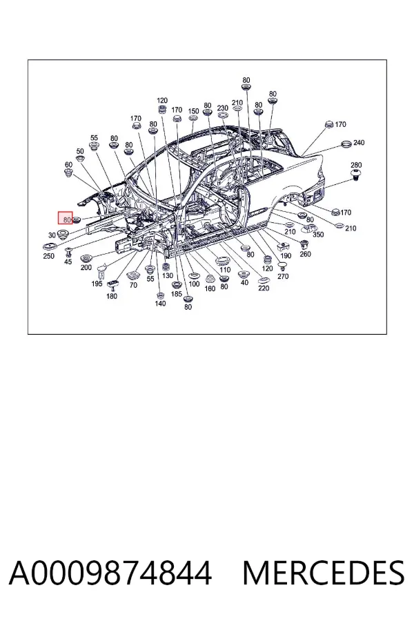 Кришка бачка омивача A0009874844 Mercedes