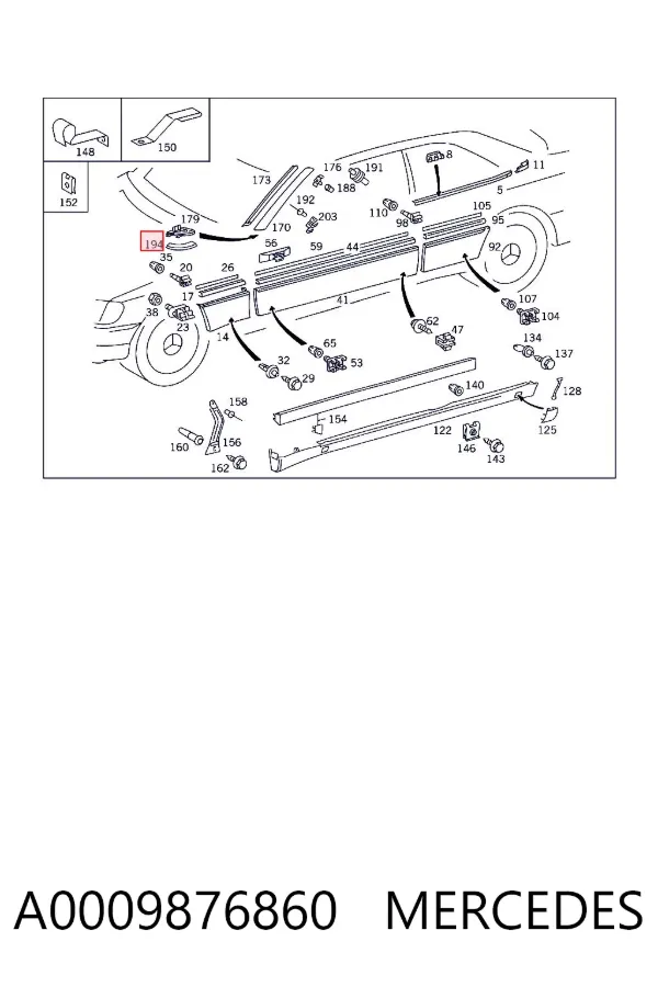  A0009876860 Mercedes