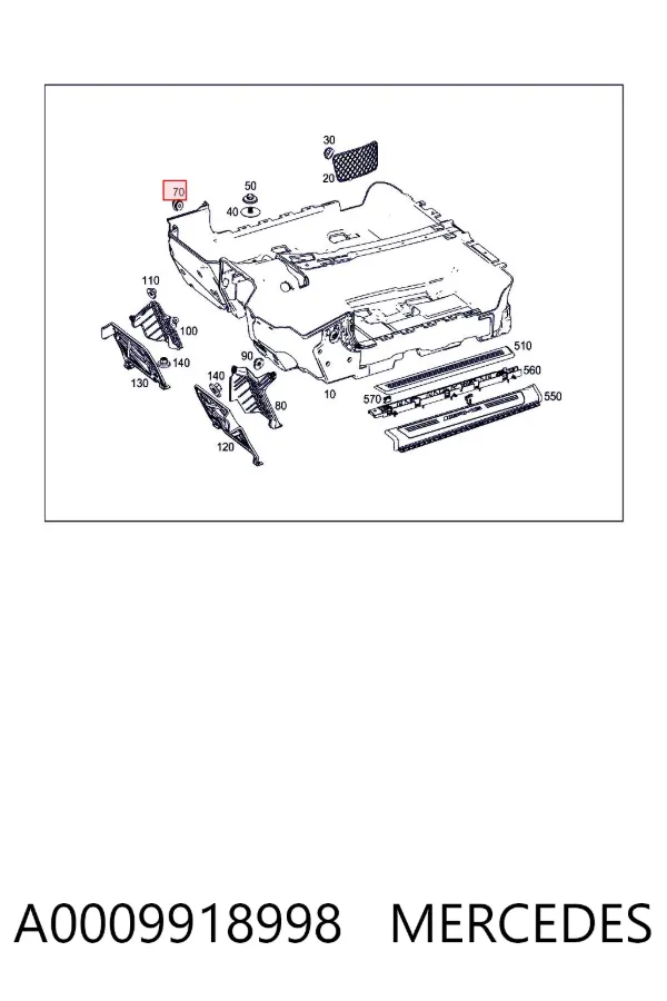  A0009918998 Mercedes