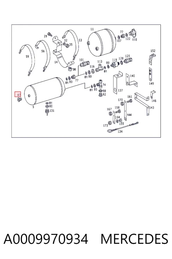  A0009970934 Mercedes