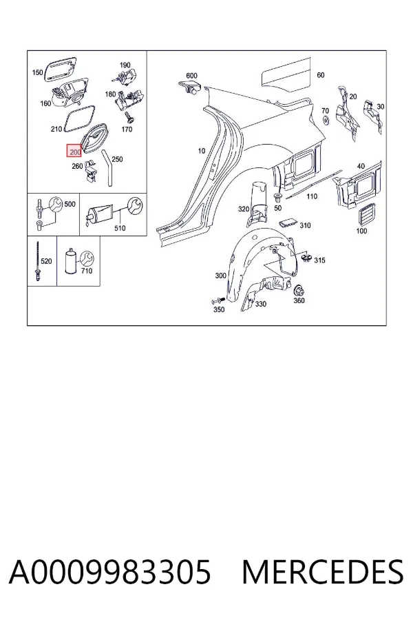  A0009983305 Mercedes