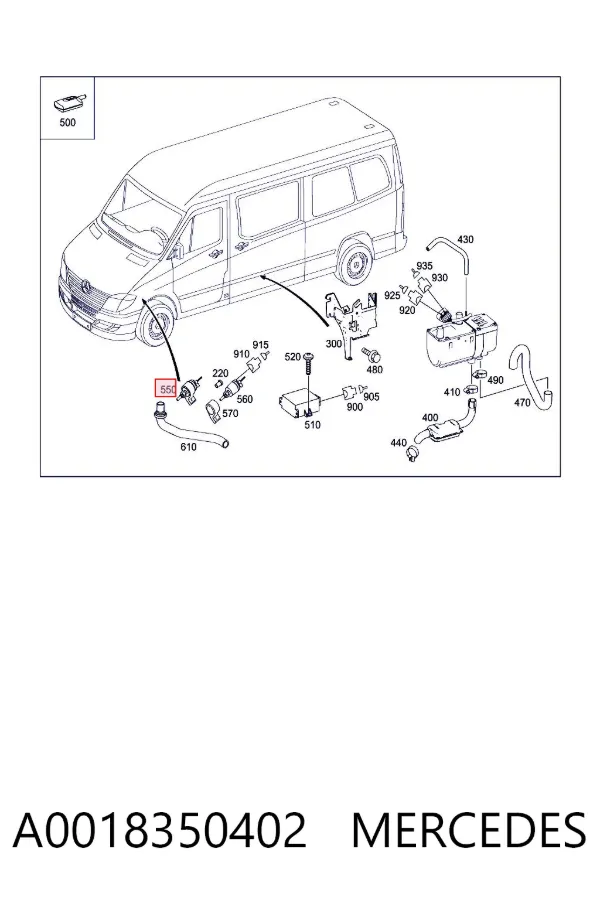 Паливний насос автономного обігрівача A0018350402 Mercedes