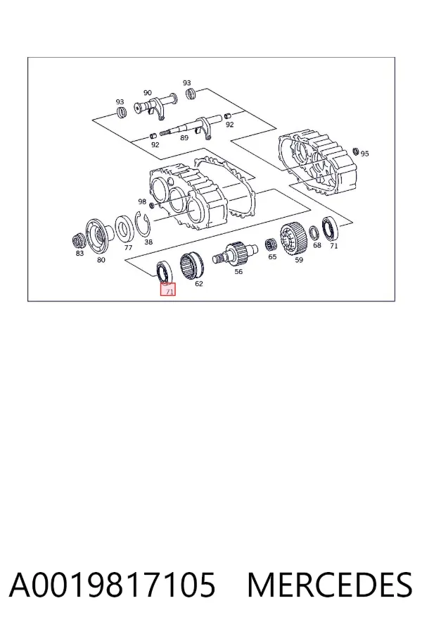 Підшипник КПП A0019817105 Mercedes