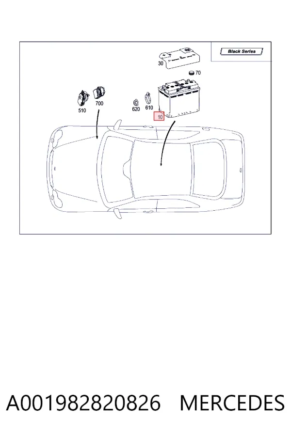 A0019828208 Mercedes Авто акумулятор