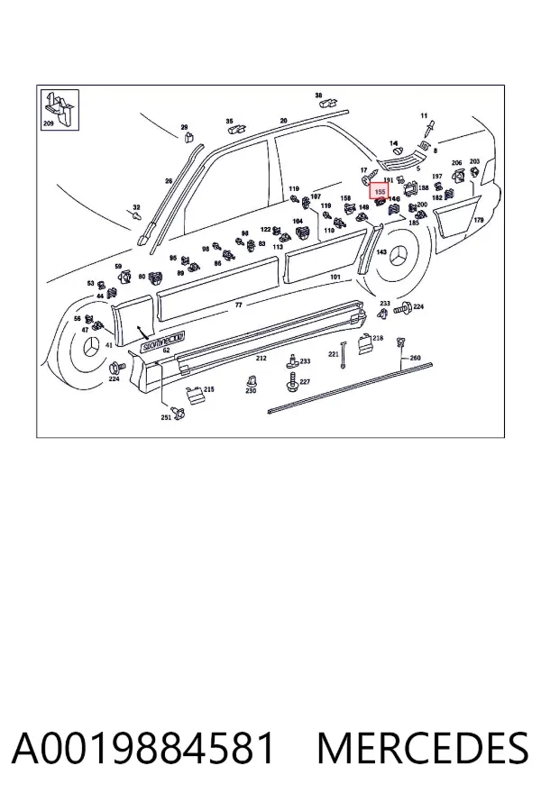  A0019884581 Mercedes