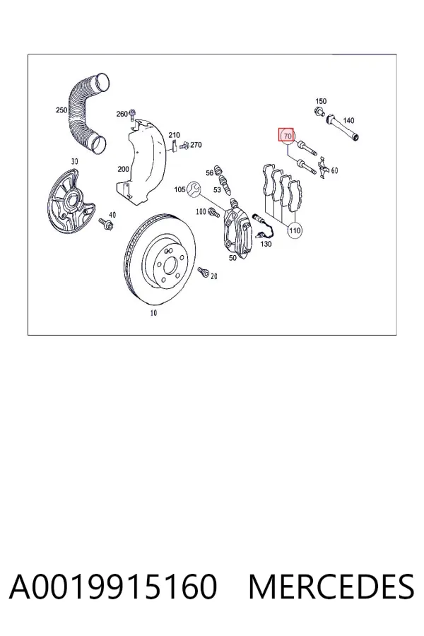  A0019915160 Mercedes