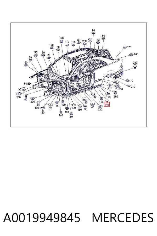  A0019949845 Mercedes