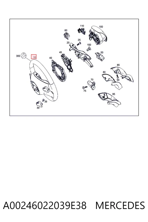 Руль Mercedes A0024602203