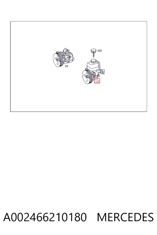 Насос ГПК Mercedes A0024662101 ціна, від 109.60 USD