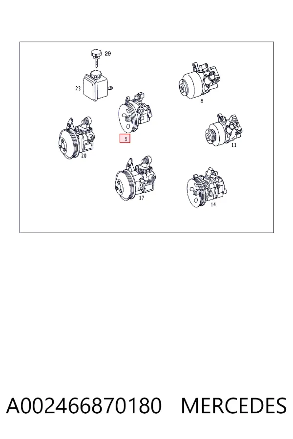 A0024668701 Mercedes Насос гідропідсилювача