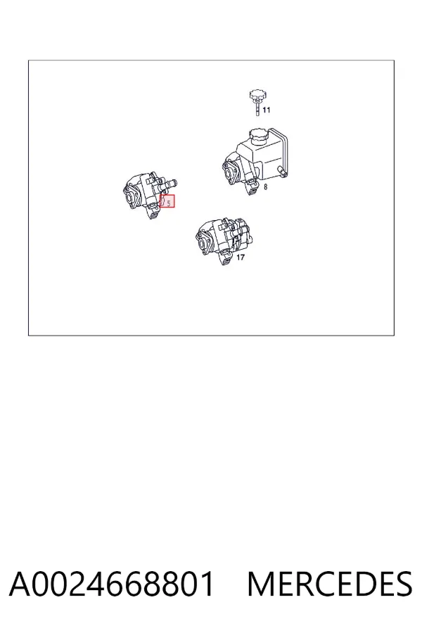 Насос ГУР A0024668801 Mercedes