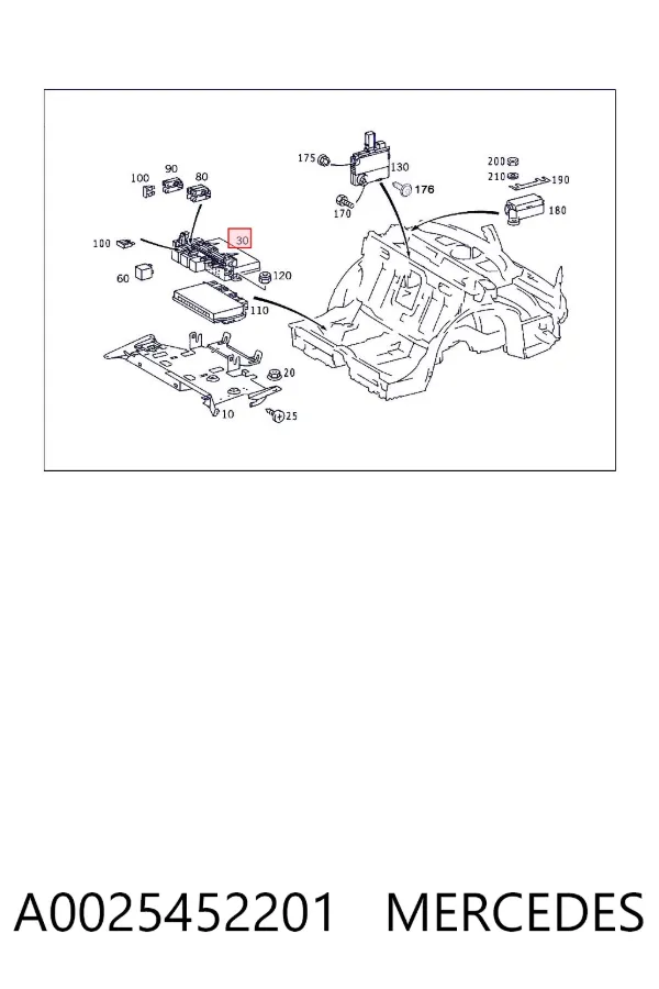 Блок запобіжників A0025452201 Mercedes