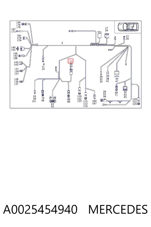  A0025454940 Mercedes