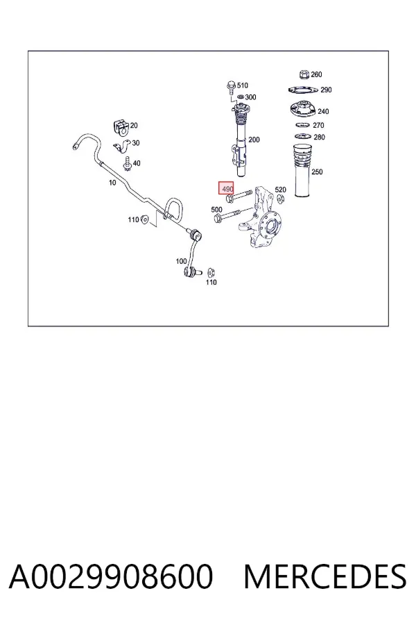  A0029908600 Mercedes