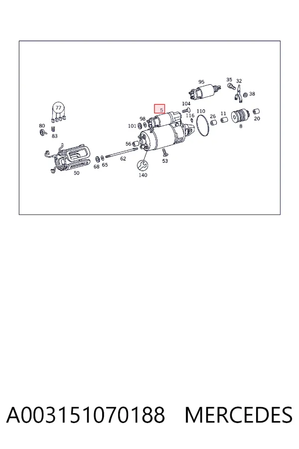 Купити A0031510701 Mercedes Стартер