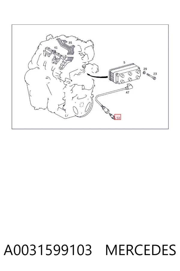 Свічки запалювання A0031599103 Mercedes