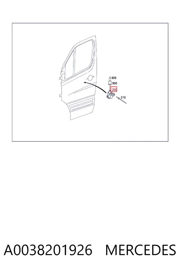 Датчик удару A0038201926 Mercedes
