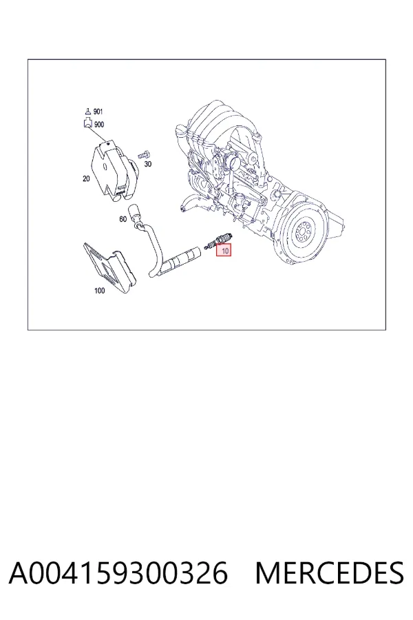 Свічки запалювання A0041593003 Mercedes