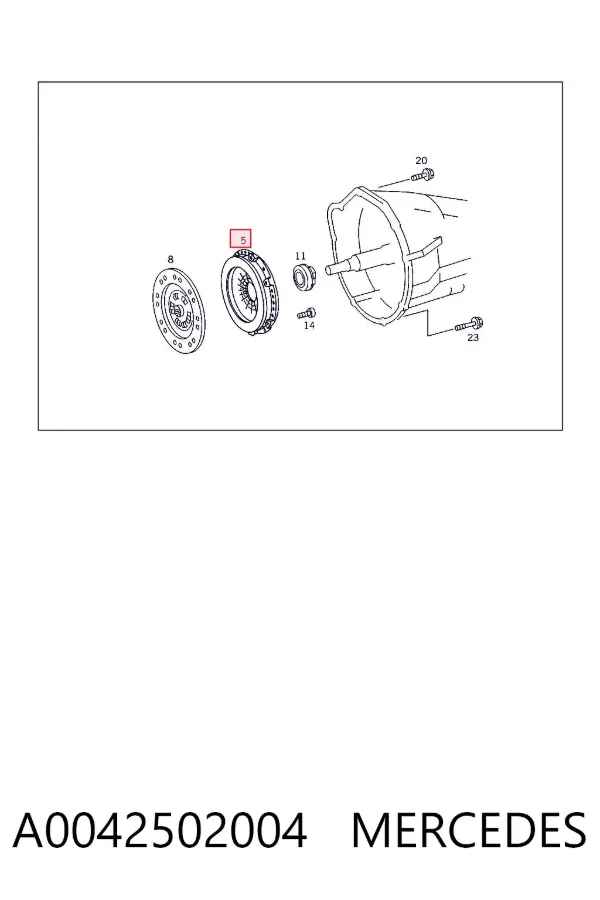 Корзина зчеплення A0042502004 Mercedes