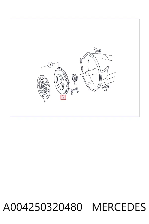 Корзина зчеплення A004250320480 Mercedes