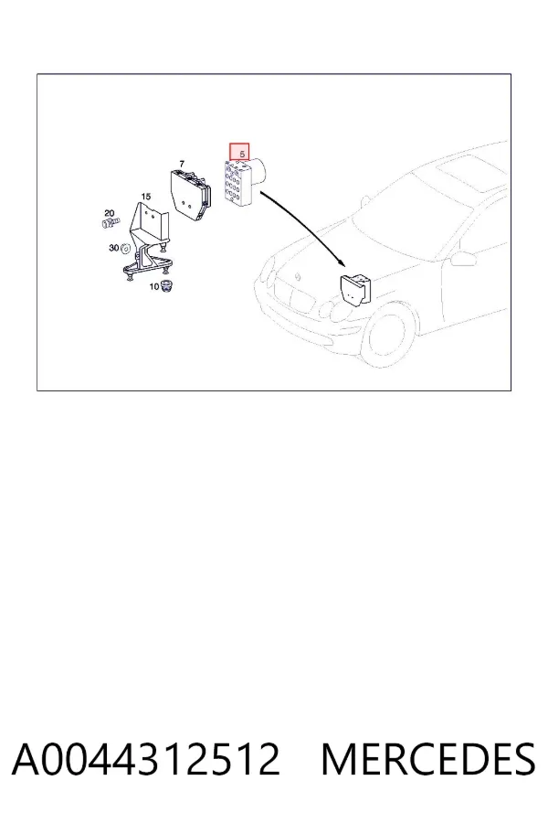 Блок АБС A0044312512 Mercedes