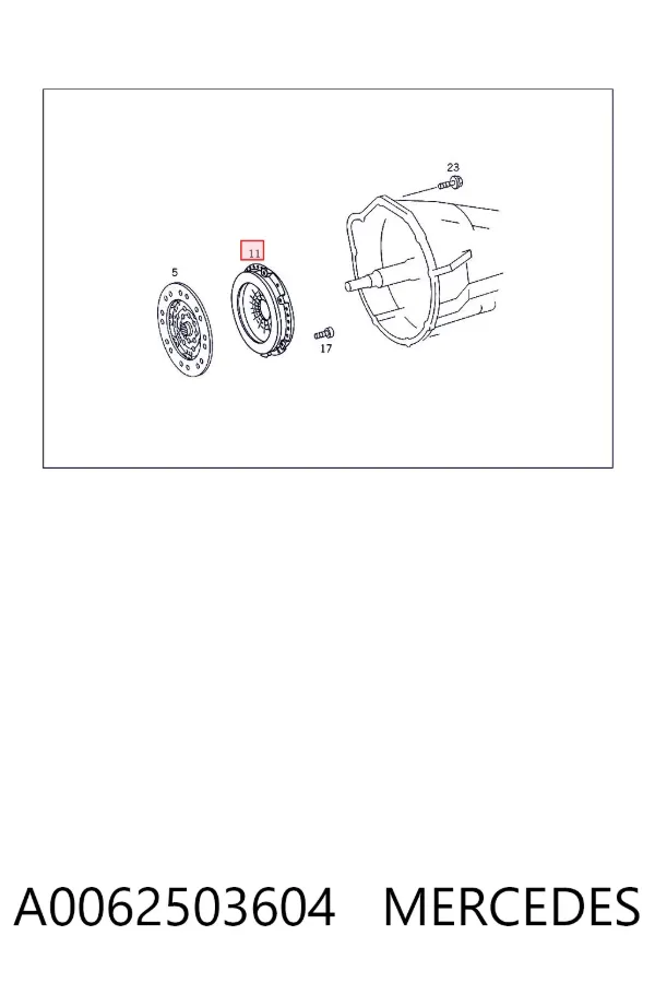 Корзина зчеплення A0062503604 Mercedes