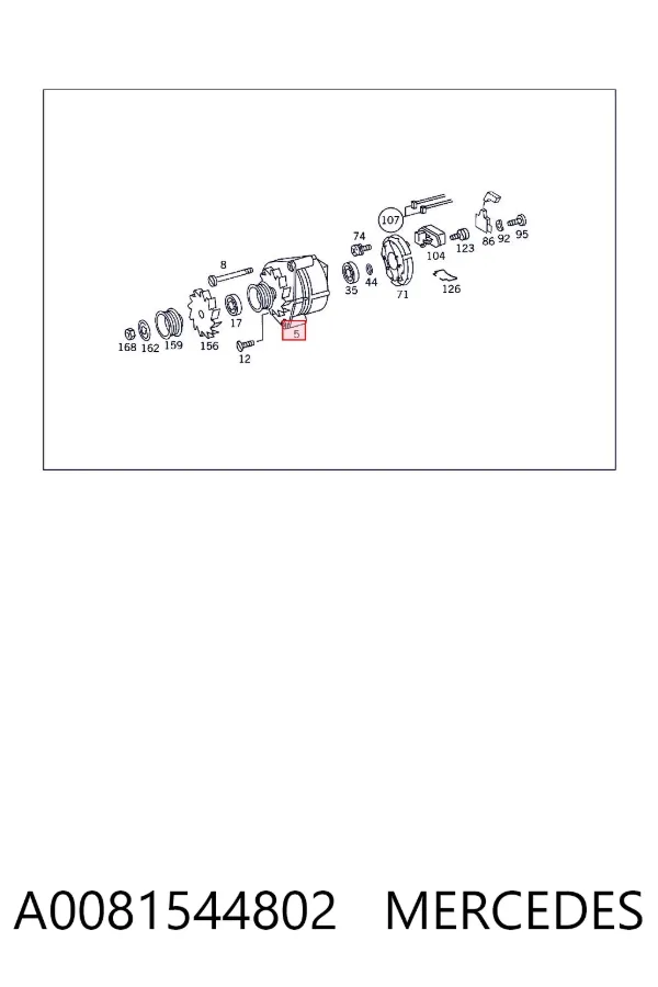 Генератор A0081544802 Mercedes