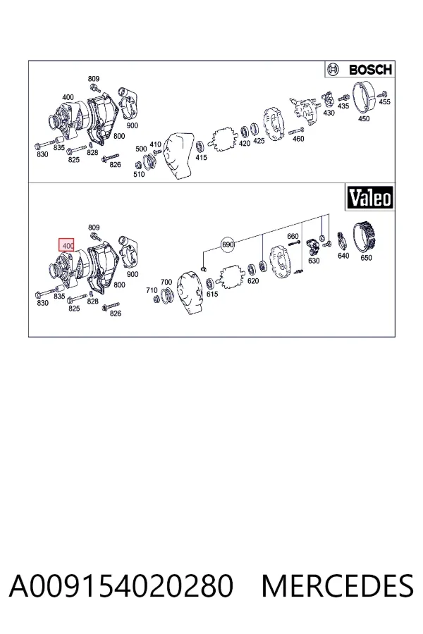 A0091540202 Mercedes Авто генератор