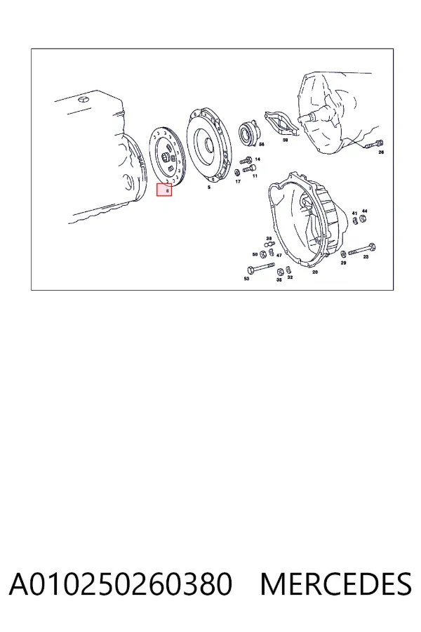 Диск зчеплення A010250260380 Mercedes
