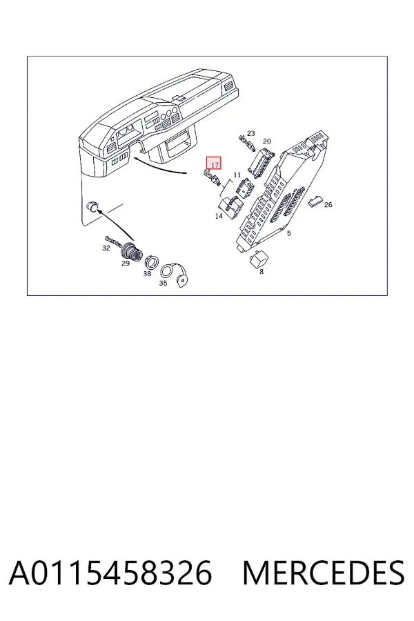  A0115458326 Mercedes
