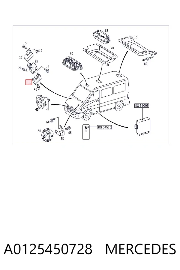  A0125450728 Mercedes
