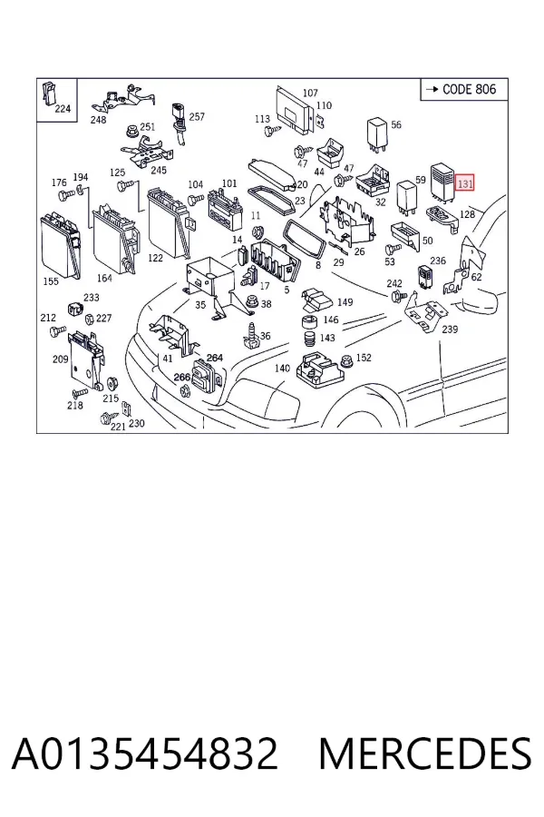 Блок керування EGR A0135454832 Mercedes