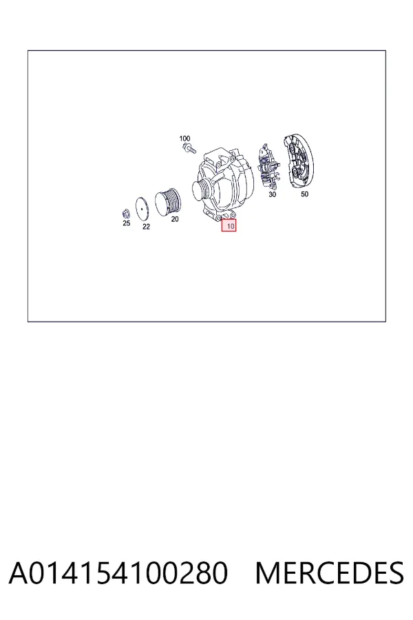 Генератор Mercedes A0141541002 ціна, від 253.37 USD