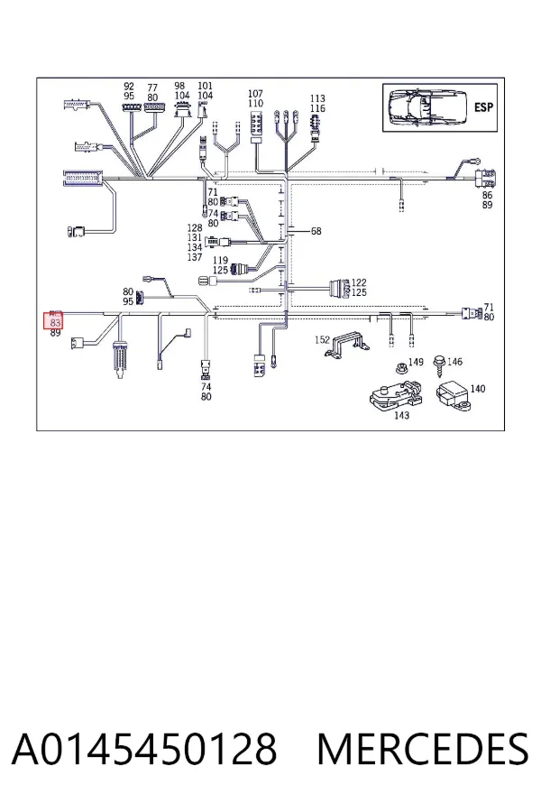  A0145450128 Mercedes