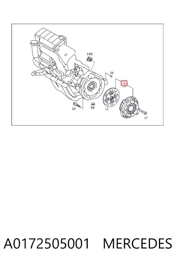 Зчеплення A0172505001 Mercedes