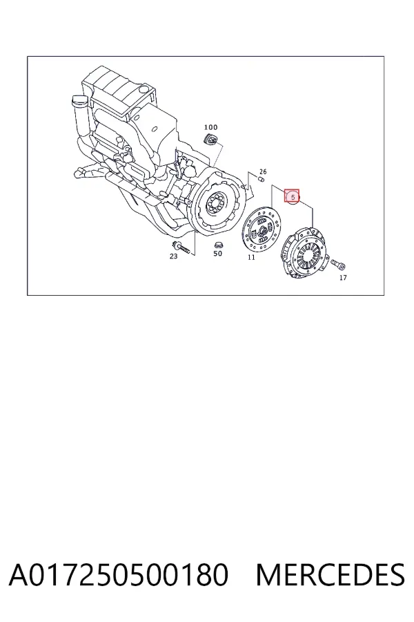 Зчеплення A017250500180 Mercedes