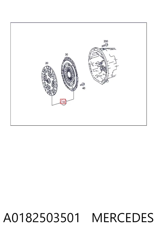 Зчеплення A0182503501 Mercedes