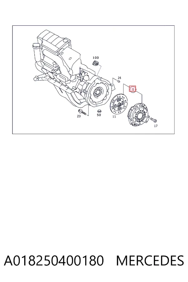 Комплект зчеплення (3 частини) Mercedes A0182504001 ціна, від 159.93 USD