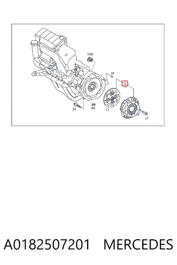 Зчеплення A0182507201 Mercedes