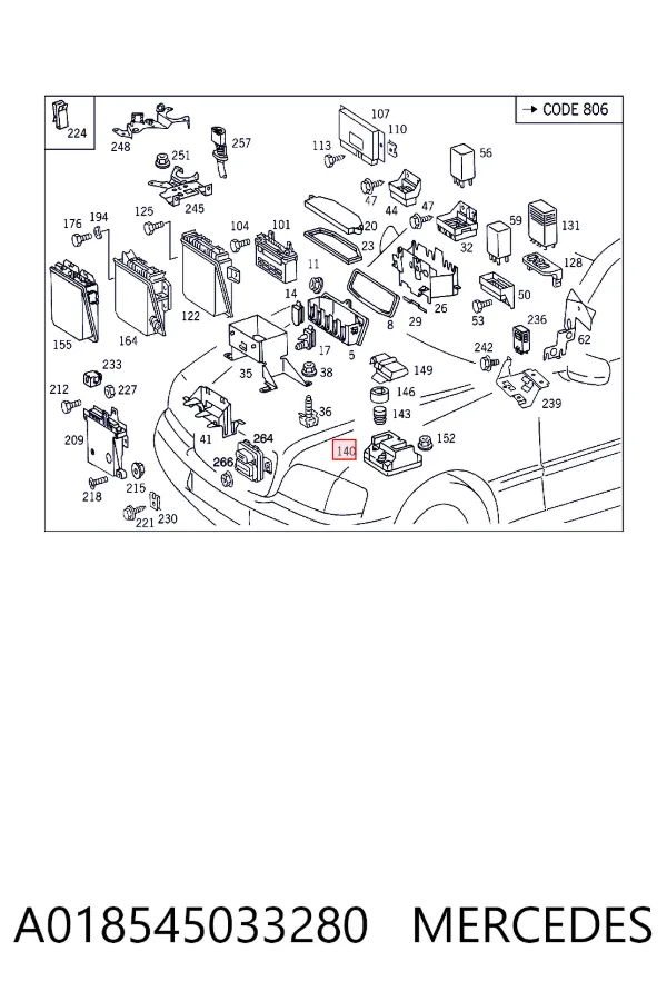Купити A0185450332 Mercedes Модуль управління двигуном