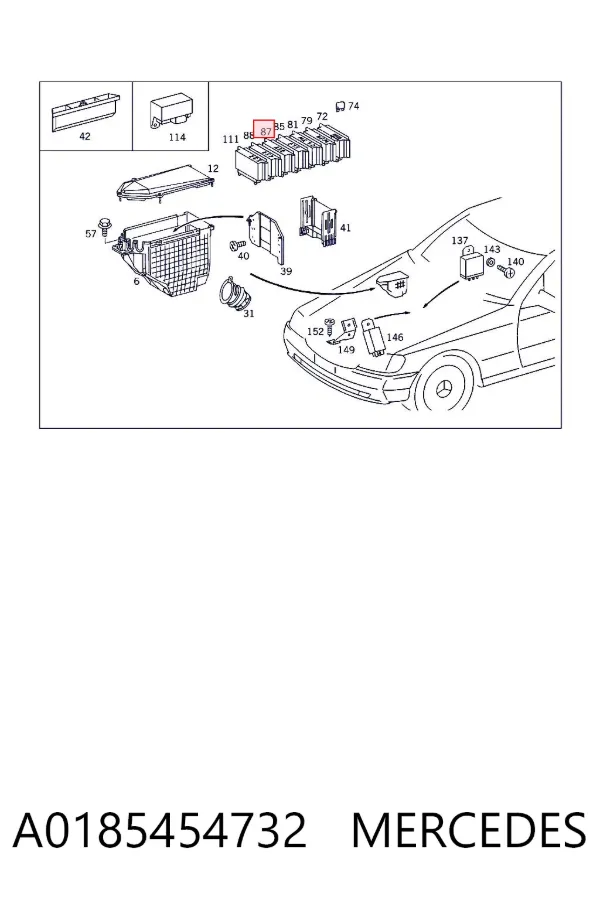  A0185454732 Mercedes
