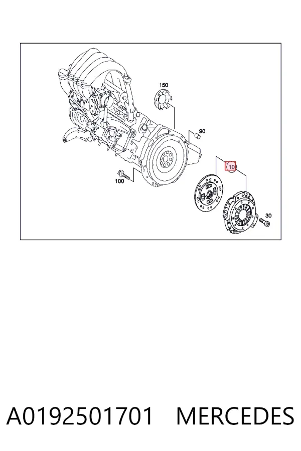 Зчеплення A0192501701 Mercedes